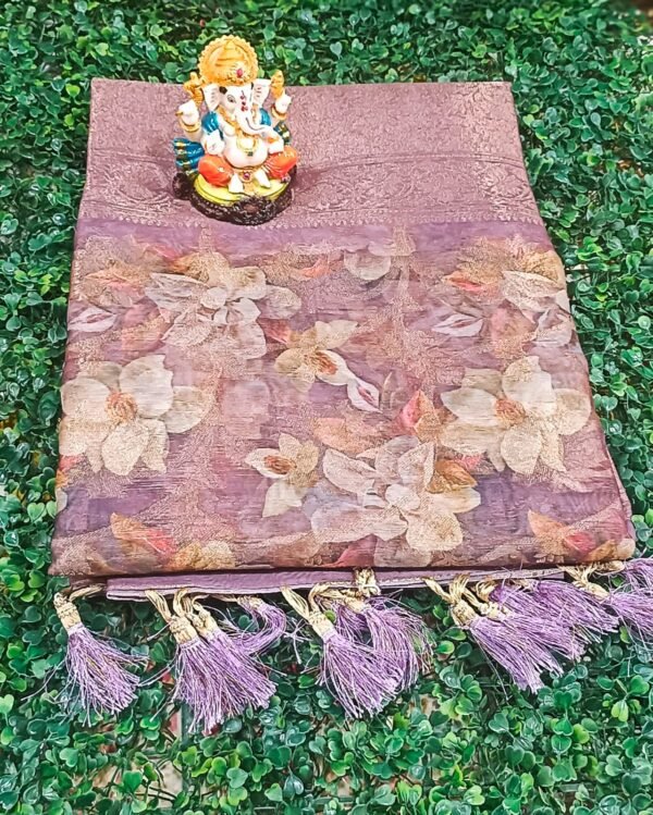 Cotton Sarees With Flower Print